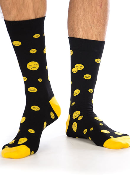 Szomorú emoji zokni