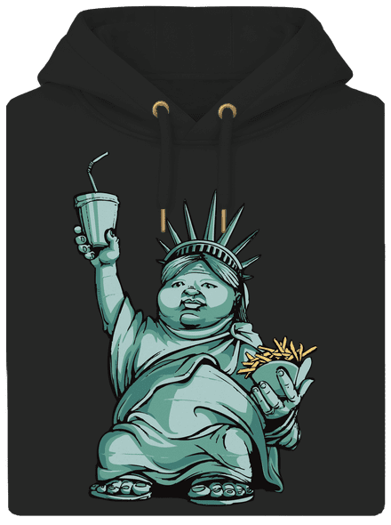 Amerikai bálvány unisex prémium pulóver Dark Black