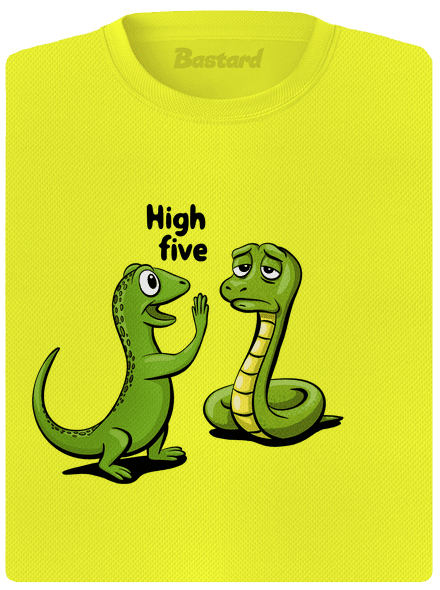 High Five női sportpóló Neon Yellow