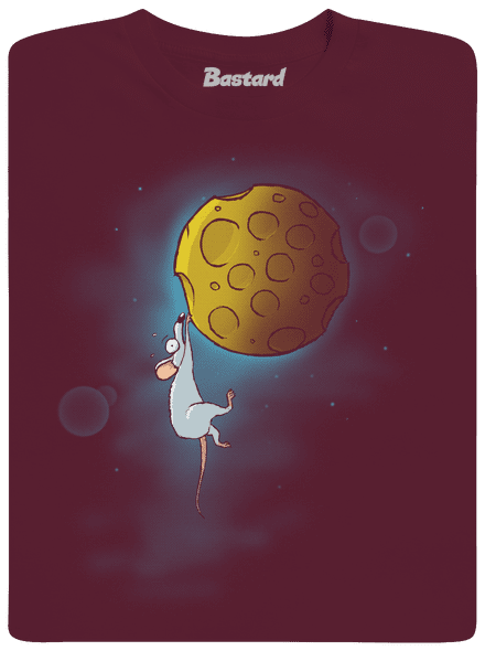 Moon cheese gyerek póló Burgundy