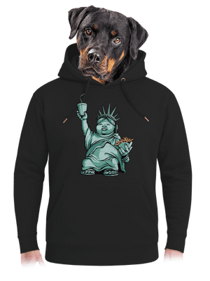 Amerikai bálvány unisex prémium pulóver Dark Black