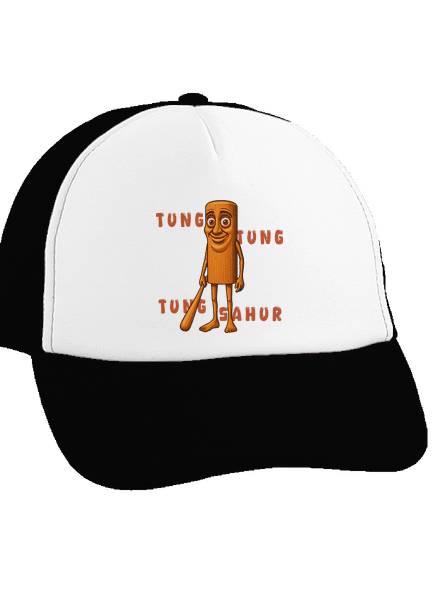 Tung Tung Tung Sahur – Italian Brainrot teherautós sapka Black cap