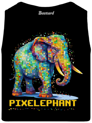 Pixelephant férfi trikó Black