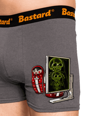 Röntgen Matryoshka boxeralsó Gray Melange