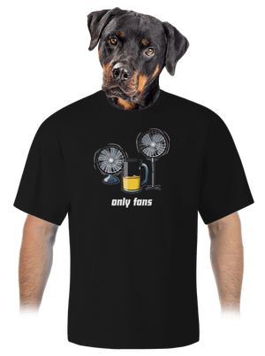 Only fans unisex túlméretezett póló Black