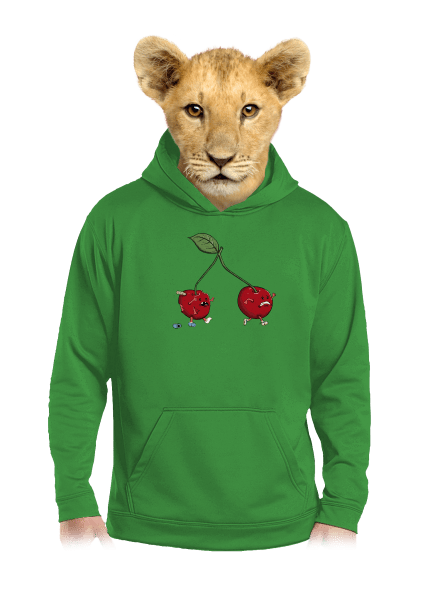 Nincs menekvés gyerek kenguruzsebes pulóver Kelly Green AWD