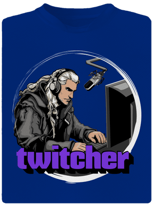 Twitcher férfi sportpóló Royal Blue Mal