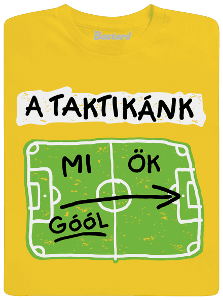 A futballtaktikánk férfi póló Gold