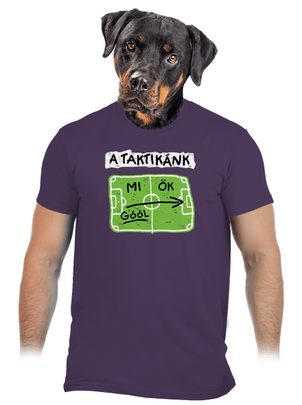 A futballtaktikánk férfi póló Urban Purple