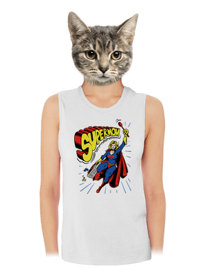 Supermom női bővített trikó White