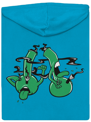 Bongo köhögés cipzáras női pulóver Blue Atol