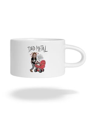 Dad metal macaron bögre White
