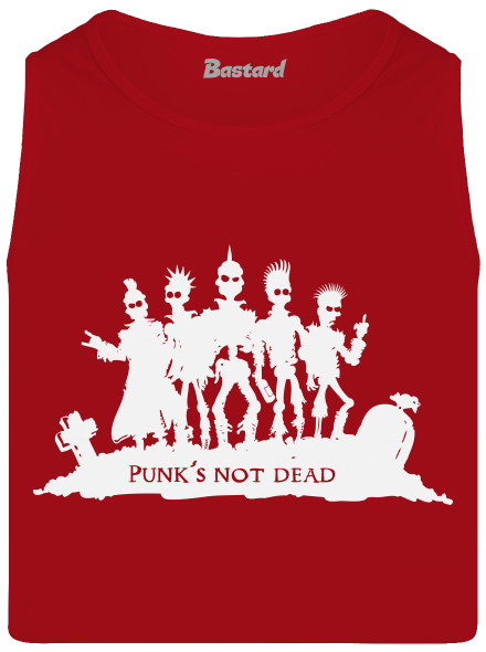Punks not dead! férfi trikó Red