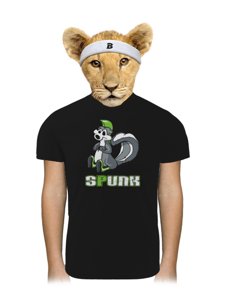 Spunk gyerek sport póló Black