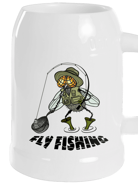 Fly fishing söröskorsó White