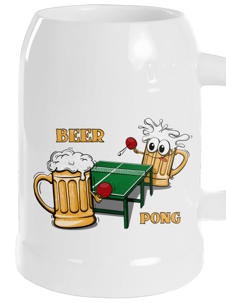 Beer pong söröskorsó White
