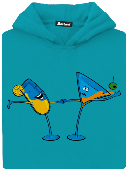 Drinx gyerek kenguruzsebes pulóver Hawaiian Blue