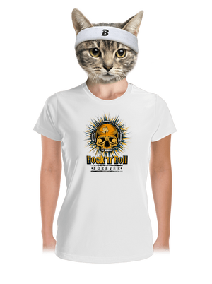 Rock'n'Roll forever női sportpóló White