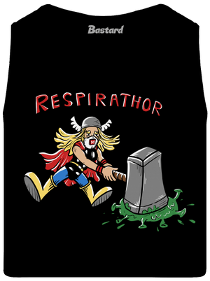 Respirathor férfi trikó Black