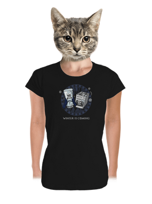 Winter is coming prémium női póló Black