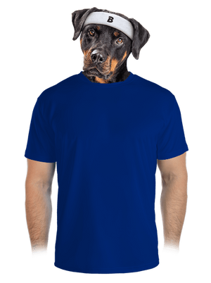 Nyomtatás nélkül férfi sportpóló Royal Blue Mal