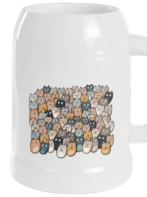 Találd meg az ördögöt söröskorsó White