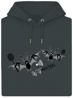 Batminton unisex prémium pulóver Charcoal