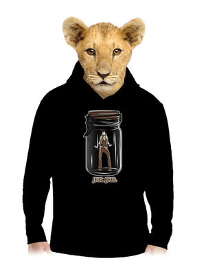 Jar in jar gyerek kenguruzsebes pulóver Black