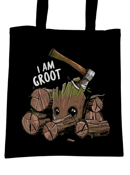 I Am Groot táska Black