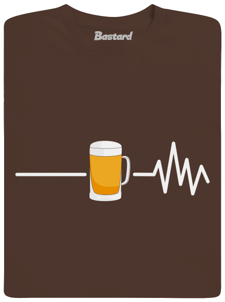 Beer help férfi póló Brown