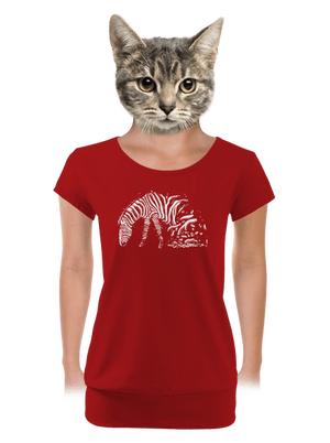 női póló elasztikus alsó szegéllyel