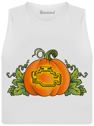 Kísérteties Halloween női bővített trikó White