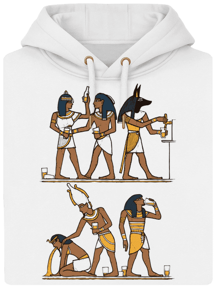 Egyiptomi parti unisex prémium pulóver Snowwhite