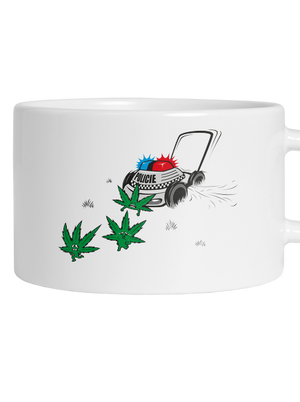 Ganja bust macaron bögre White