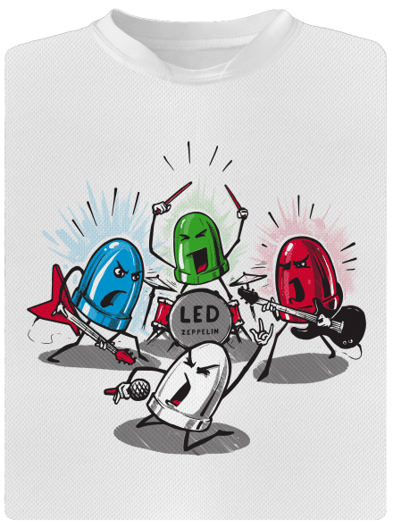 Led Zeppelin gyerek sport póló White