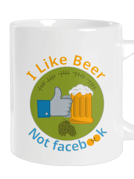 I like beer nagy bögre White