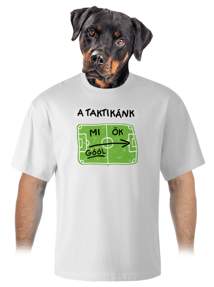 A futballtaktikánk unisex túlméretezett póló White