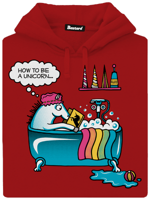 Mi kell az egyszarvúvá váláshoz női kenguruzsebes pulóver Red Mal