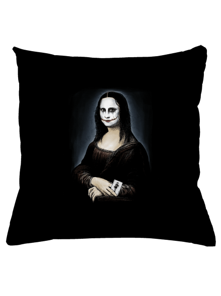 Mona Joker Lisa párna Black