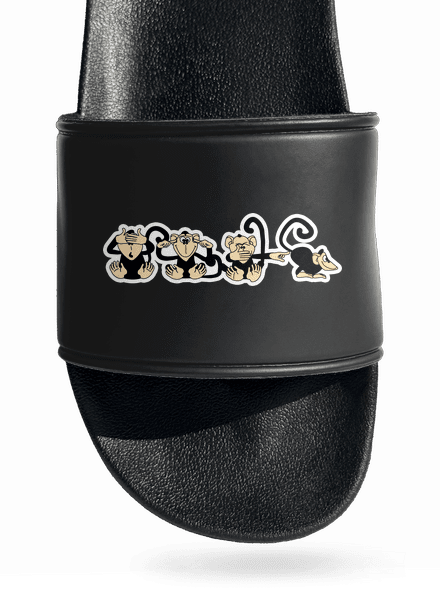 Majmok papucs Black