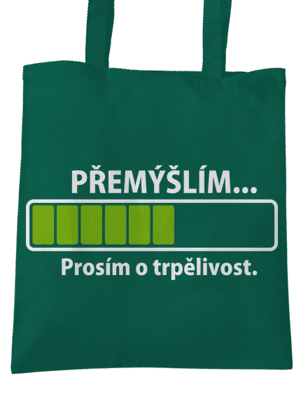 Gondolkodom táska Bottle Green