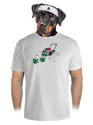 Ganja bust férfi sportpóló White