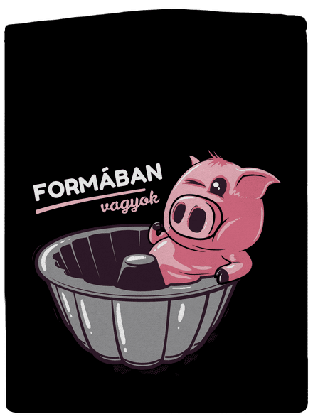 Formában cipzáras női pulóver Black