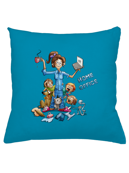 Anyukák home office párna Blue Turquoise