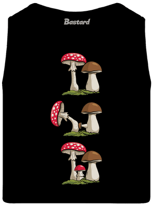 A gombakrónikából férfi trikó Black