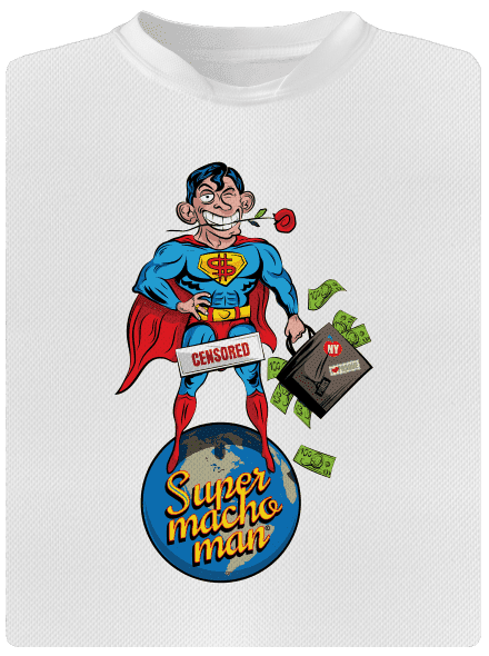 Supermachoman gyerek sport póló White