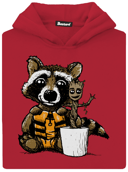 A galaxis őrzői gyerek kenguruzsebes pulóver Fire Red