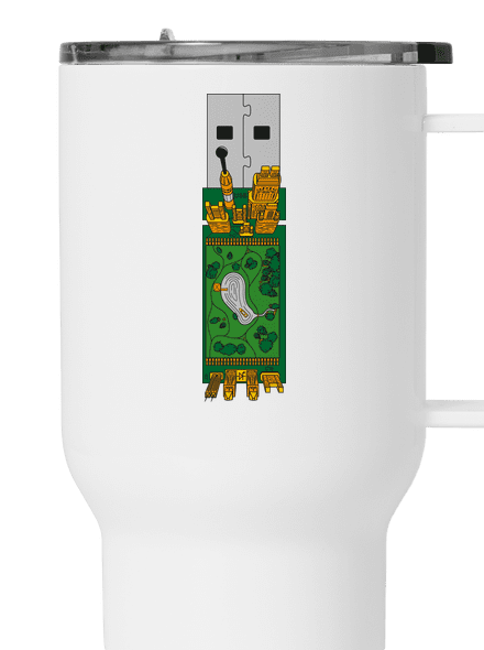 USB city termosz bögre White