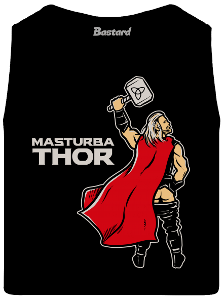 Masturbathor férfi trikó Black