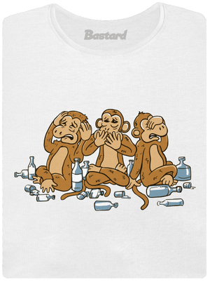 Majom trió prémium női póló White